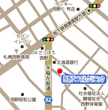 西野アニマルクリニック周辺地図